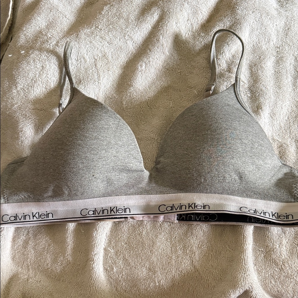 Calvin Klein Heather Gray Bralette